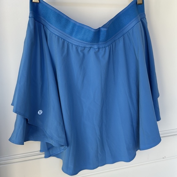 Lululemon Court Rival High-Rise Skirt Skort Blue Nile Color Womens Size 14 - Picture 6 of 16